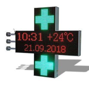 Cruce de farmacie cu LED 96×96 cm programabila